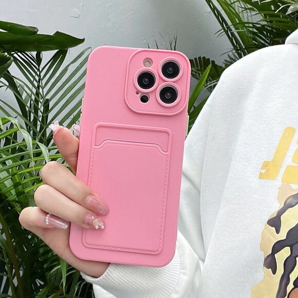 Pink Iphone 11 phone case with card slot​ - Picture 3 of 4